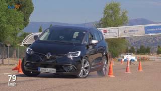 Renault Grand Scénic 2017  Maniobra de esquiva moose test y eslalon  km77com [upl. by Sallie]