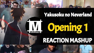 Yakusoku no Neverland Opening 1  Reaction Mashup [upl. by Ahsekan]