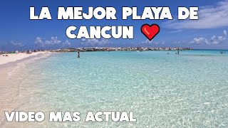 CANCUN HOY SIN SARGAZO🤩MI PLAYA FAVORITA🔴4 JULIO 2022 [upl. by Mateusz]