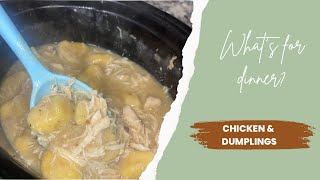 Chicken amp Dumplings Crockpot Simple recipes What’s for dinner [upl. by Ondine]