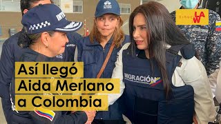 Así fue la llegada de Aida Merlano a Colombia [upl. by Boris]