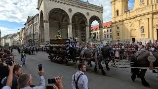 Trachten und Schützenumzug zum Oktoberfest 2023 komplett am Odeonsplatz [upl. by Feliza]