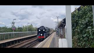 Clan Line 35028 Loaded Test Run [upl. by Cutlerr]