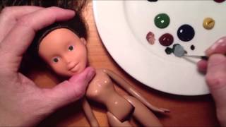 Playful Child Dolls Face painting timelapse [upl. by Sher905]