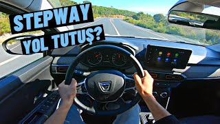 DUSTERIN YERİNİ TUTAR MI  STEPWAY İLE GAZLADIM  DACİA SANDERO STEPWAY 2022 POV SÜRÜŞ İNCELEME [upl. by Olleina825]