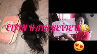 UNBOXING MY FIRST WIG🤪  ELFIN HAIR REVIEW 😍 [upl. by Critta93]