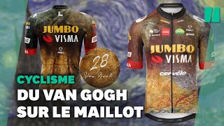 Sur le Tour de France le maillot de JumboVisma sera une œuvre dart [upl. by Arimaj]