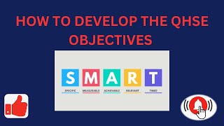 HOW TO DEVELOP THE QHSE OBJECTIVES iso45001 [upl. by Bred]