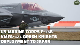 USMC F35B in Japan VMFA121 Green Knights [upl. by Aliuqaj]