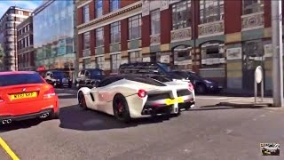 WHITE Ferrari LaFerrari ACCELERATION [upl. by Lexine]