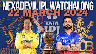 IPL MATCH 1  CSK vs RCB LIVE WATCHALONG REACTION [upl. by Abebi274]