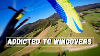 Wingover Paragliding  Wingovers Practice With ENA Paraglider [upl. by Morez]