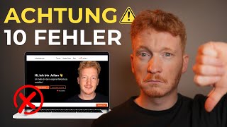 Website erstellen Vermeide diese 10 blöden FEHLER ❌🤦‍♂️ [upl. by Seidnac]