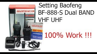 HOW TO PROGRAM VHF CHANNEL ON BAOFENG BF888s 100 Work [upl. by Akcir648]