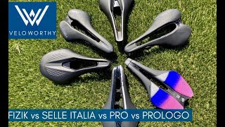 Fizik vs Selle Italia vs Prologo vs Pro Saddle Review [upl. by Thurnau]