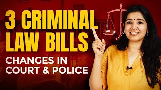 What are the 3 New Criminal Laws in India  Old amp New Explained [upl. by Germana]