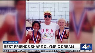 Volleyball besties from Orange County competing at Paris Olympics [upl. by Rawden]