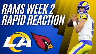 Rams left in SHOCK following BLOWOUT loss to Cardinals [upl. by Ahsha25]