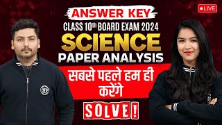 Class 10 Science Answer Key 2024  Science Paper Solutions 2023 All Sets  CBSE Board Exam 2024 [upl. by Llewen]