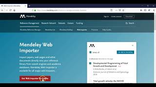 Cómo Instalar Mendeley Web Importer PASO 4 [upl. by Eyak698]