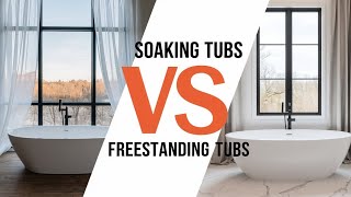 What are freestanding bathtubs Soaking Tub Vs Freestanding tubs [upl. by Schaper142]