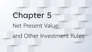 Corporate Finance Chapter 5 [upl. by Amapuna]