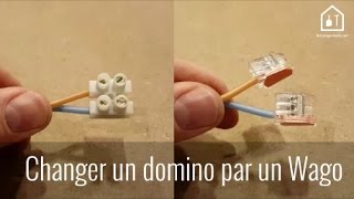 Conseil bricolage  comment remplacer un domino par un Wago  Bricolage Facile [upl. by Aisereht237]