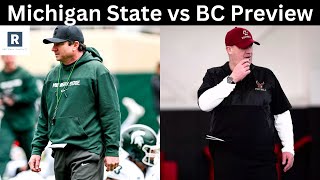 Michigan State vs Boston College Game Preview  College Football Game Predictions [upl. by Ahsielat]