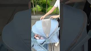 Highview twoway baby stroller can sit or lie down lightweight foldable baby umbrella strolle [upl. by Joses531]