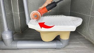 Why didnt the plumber near me tell me this Installing the toilet is extremely simple [upl. by Nyllaf]