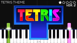 How To Play Tetris Theme Song  Easy Piano Tutorial  Korobeiniki [upl. by Gildus]