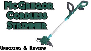 McGregor Cordless Grass Trimmer Unboxing amp Review MCT2X1825 [upl. by Letnwahs]