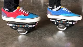 FASTEST NEW HOVERBOARD SHOES SPEED TEST [upl. by Nus924]