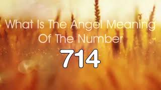 Number Meaning 714 Quick Angelic Numerology Reading for Number 714 [upl. by Wolfie]