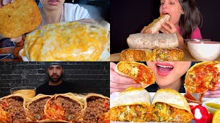 ASMR Burrito Mukbang Compilation 16  Burrito Asmr  Satisfying eating sounds [upl. by Ramonda]