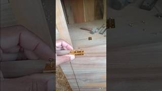 hinge installation process shorts virals fyp carpenter [upl. by Gatian893]