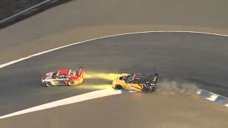 Great GT Finish Laguna Seca Vette Crash [upl. by Hessler]