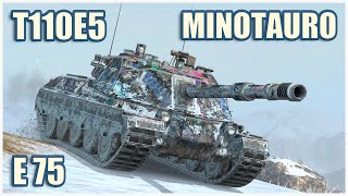 Minotauro T110E5 amp E 75 • WoT Blitz Gameplay [upl. by Shermie127]