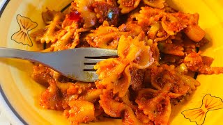 Bow  Tie Pasta With Tomato Sauce  Farfalle Pasta  Kids Favourite🤩 [upl. by Immak]