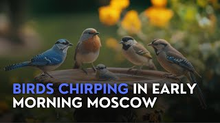 Birds Chirping in Early Morning Moscow  Nature Sounds for Relaxation amp Sleep  1 Hours [upl. by Nwahsek221]