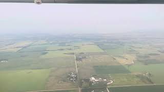 123 sitting in a plane watching it just about to land at Calgary Canada airport [upl. by Rech]