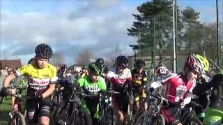 Cyclocross U14 SintLambrechtsHerk 26122016 [upl. by Nessim]