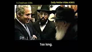 Lubavitcher Rebbe quotNetanyahu Bibiquot RebbeDaily 2801 [upl. by Wendin781]