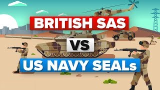 British SAS Soldiers vs US Navy SEALs  Military Training Comparison [upl. by Nwahsauq]