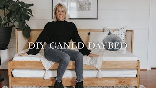 DIY Caned Daybed  Ikea Hack  Daytime Sofa  Large Night Time Guest Bed [upl. by Romain]