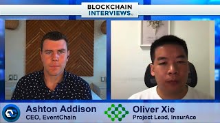 Oliver Xie the project lead of InsurAceio  Blockchain Interviews [upl. by Anilatak]