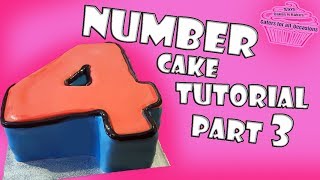 How To Make a Number Cake  Tutorial  Sals Cakes n Bakes  Part 3 [upl. by Ahsirtak592]