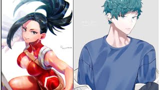 Bullied Deku x Momo  At Your Service Maam OneShot Texting Story MHA Texting Story [upl. by Kanor411]