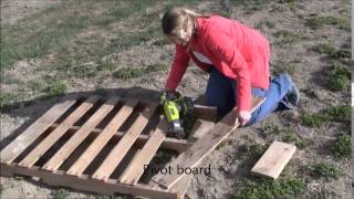 Easiest way to disassemble a pallet and leave the nail holes [upl. by Odnavres644]