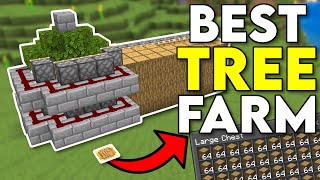 BEST AFK Tree Farm Minecraft Bedrock 121 [upl. by Aleahcim678]